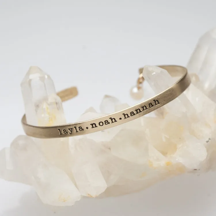 Thin Gold Cuff {10K Gold}