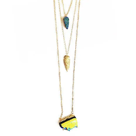 Three Layered Turquoise Necklace