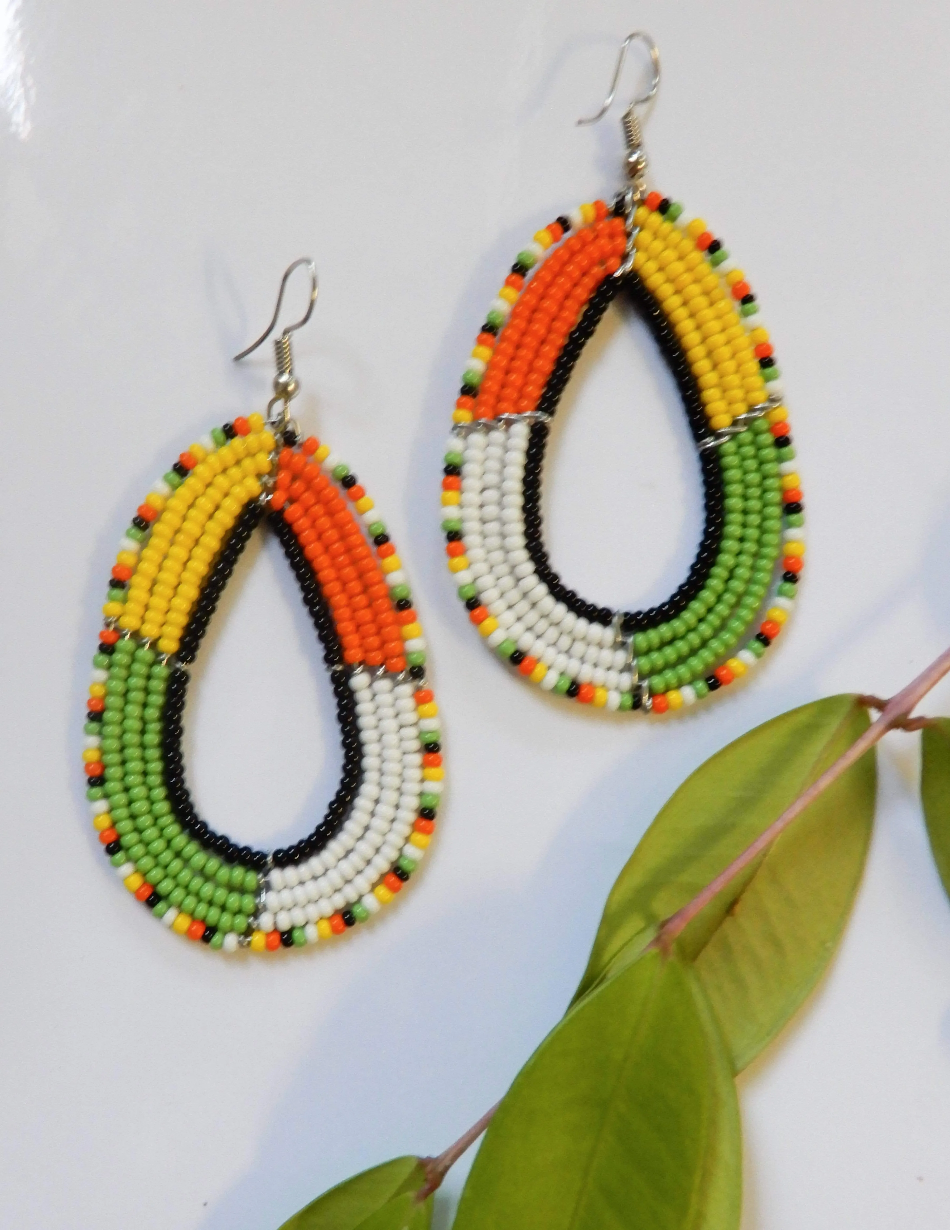 Tropical Beaded Earrings