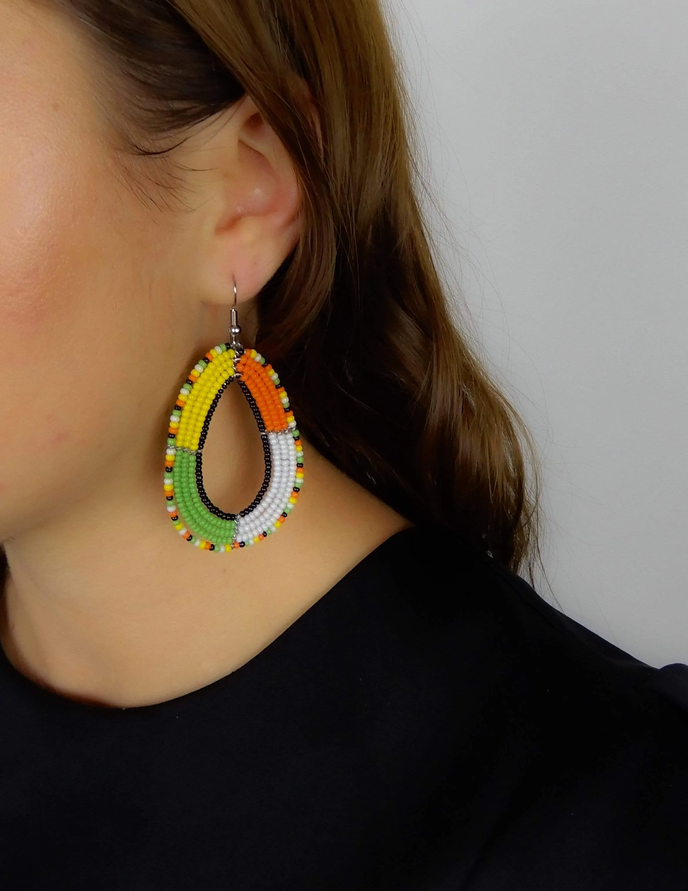 Tropical Beaded Earrings