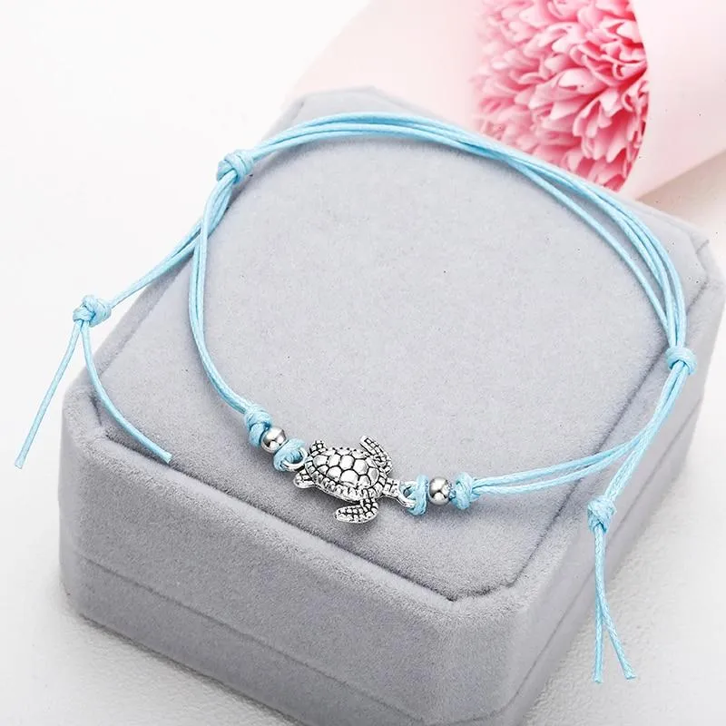 Turtle Shape Rope Anklets For Women Rope Anklets The Leg Foot Chain