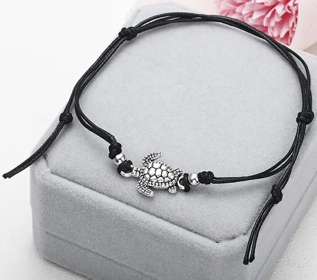Turtle Shape Rope Anklets For Women Rope Anklets The Leg Foot Chain