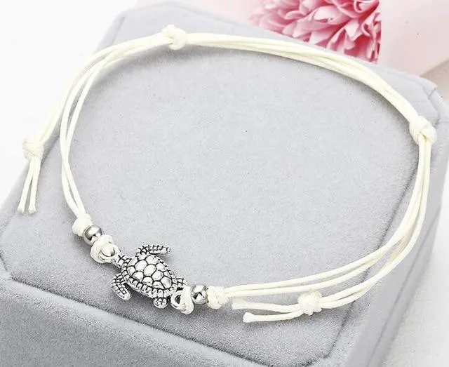 Turtle Shape Rope Anklets For Women Rope Anklets The Leg Foot Chain