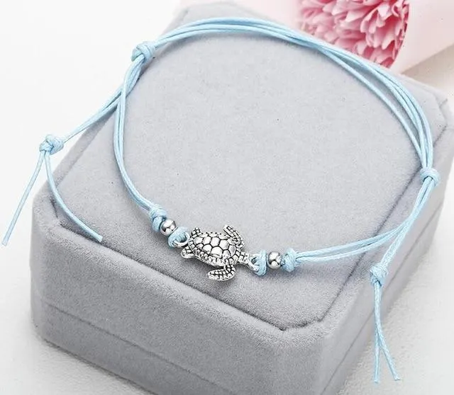 Turtle Shape Rope Anklets For Women Rope Anklets The Leg Foot Chain