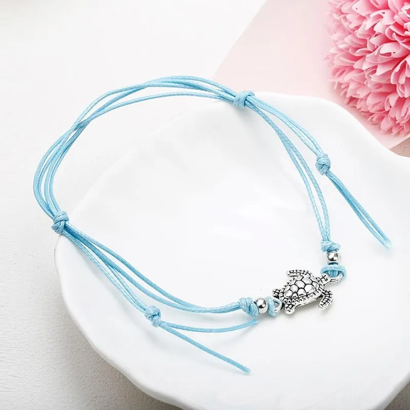 Turtle Shape Rope Anklets For Women Rope Anklets The Leg Foot Chain