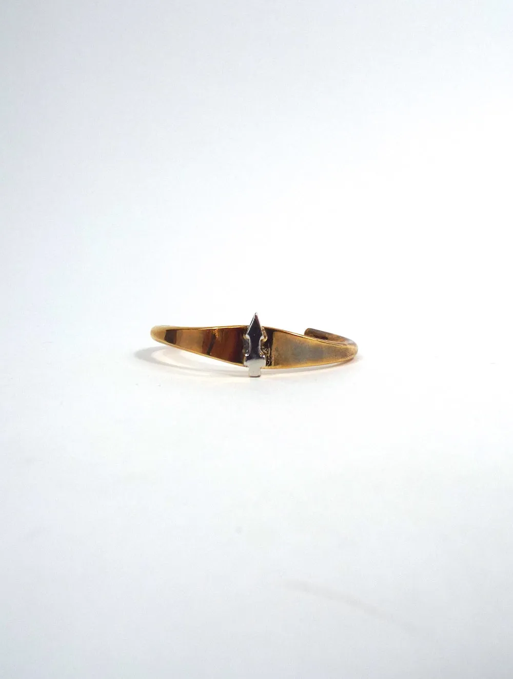 Vintage 70s Gold Tone Zodiac Symbol Cuff Bracelet - Virgo, Pisces, Sagittarius