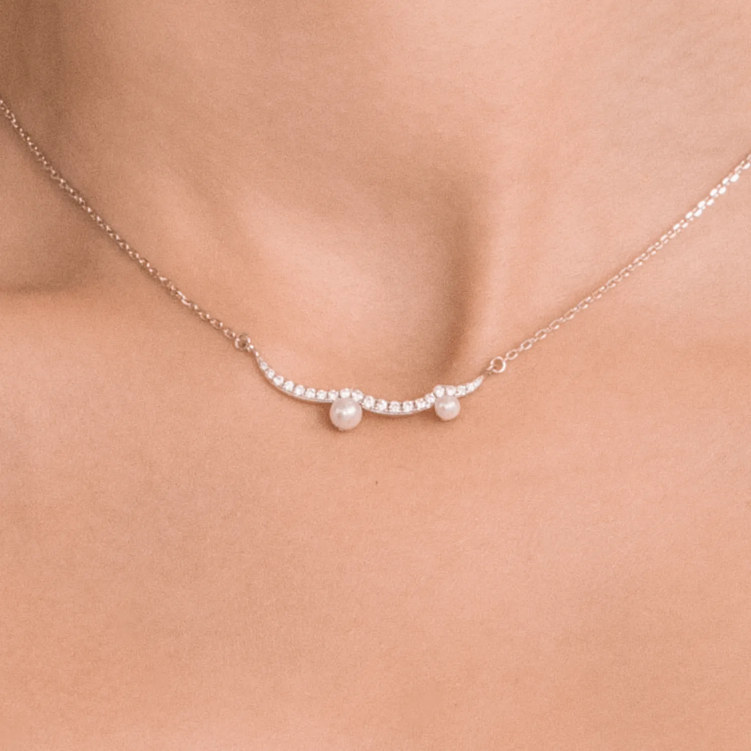 Water Wave Pendant Necklace