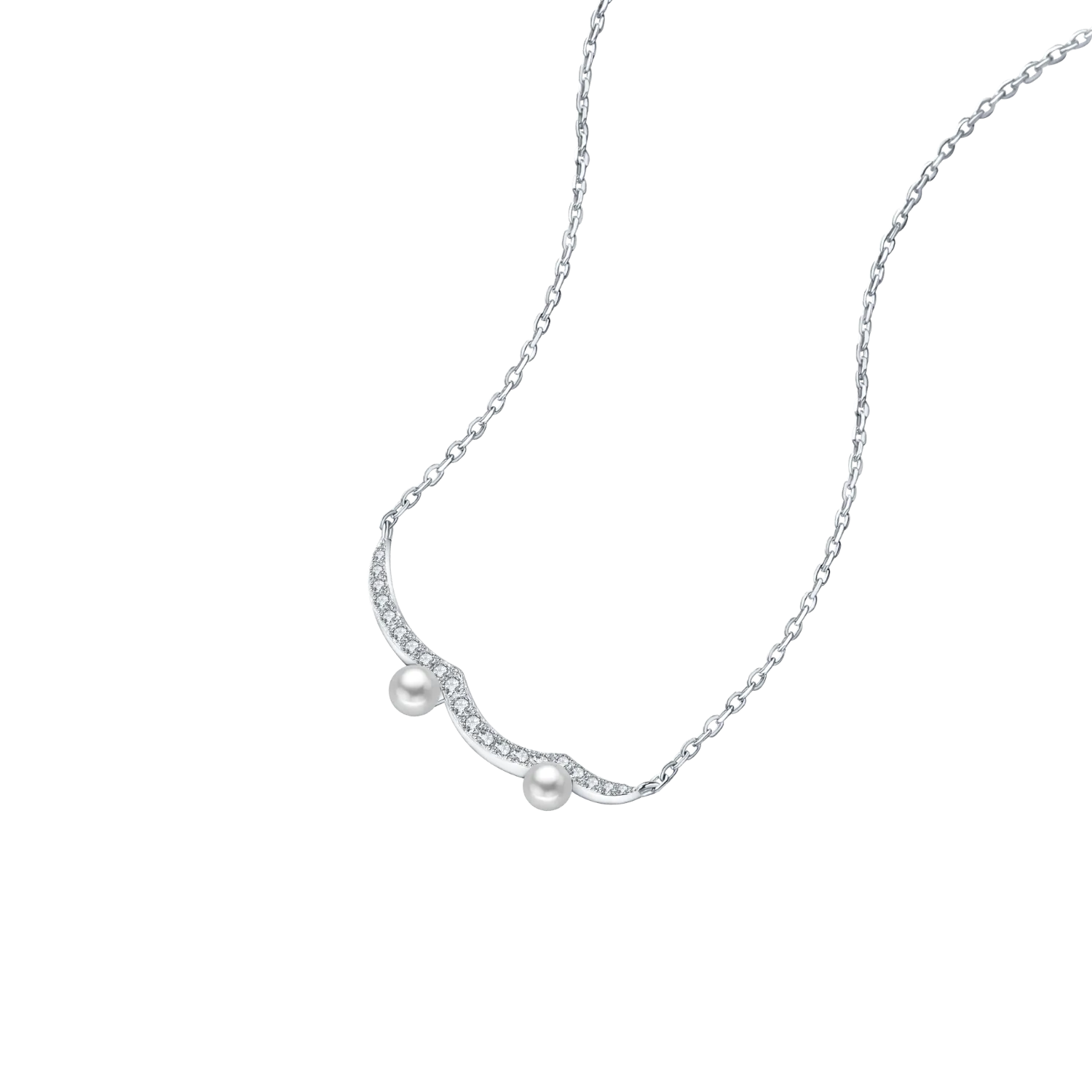 Water Wave Pendant Necklace