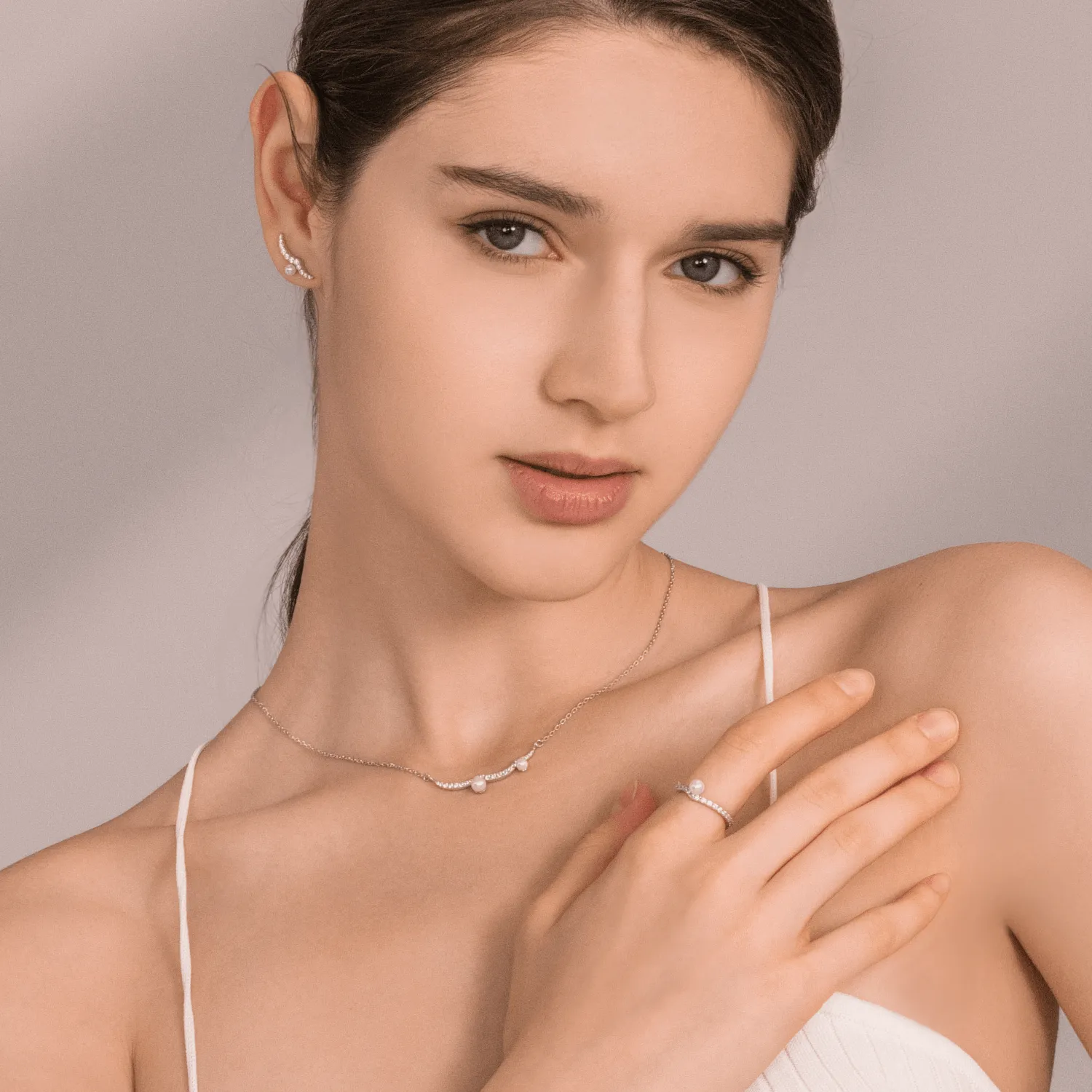 Water Wave Pendant Necklace