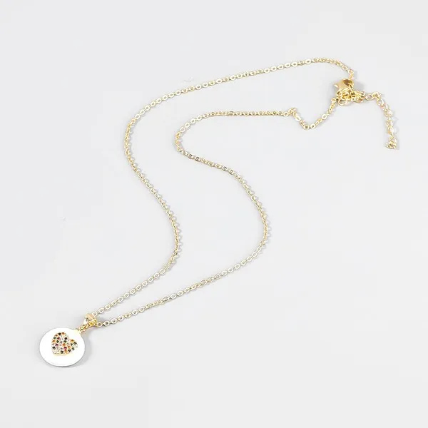 Wholesale Copper Rhinestone Imitation Pearl Butterfly Necklace JDC-NE-JL173